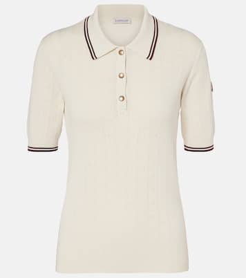 Pointelle cotton polo shirt | Moncler