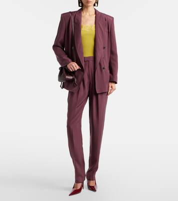 Double-breasted silk blazer | Saint Laurent