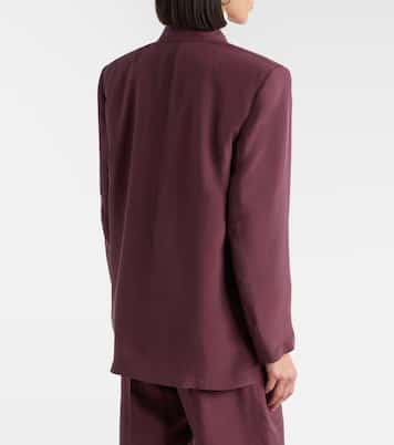 Double-breasted silk blazer | Saint Laurent