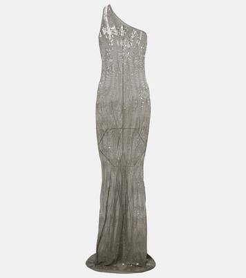 Sequined sheer tulle gown | Rick Owens