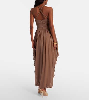 Pantalon en soie drapé | Elie Saab