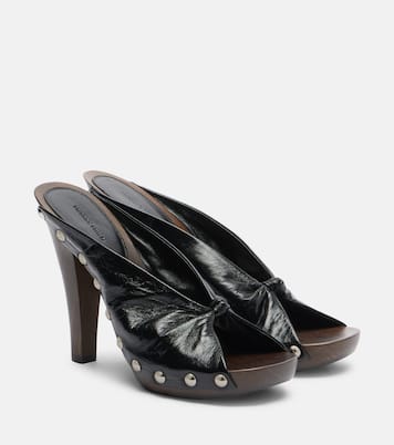 Verzierte Pantoletten aus Leder | Phoebe Philo