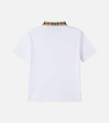 Burberry Check cotton piqué polo shirt | Burberry Kids