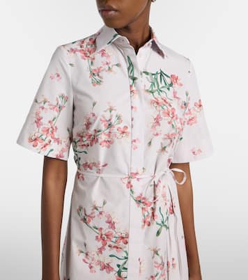 Vestido camisero de algodón floral | Erdem