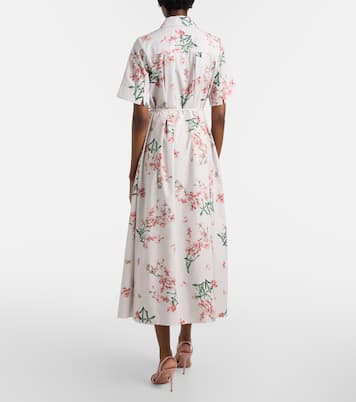 Vestido camisero de algodón floral | Erdem