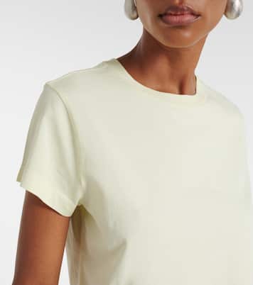Adine cropped cotton jersey T-shirt | Agolde