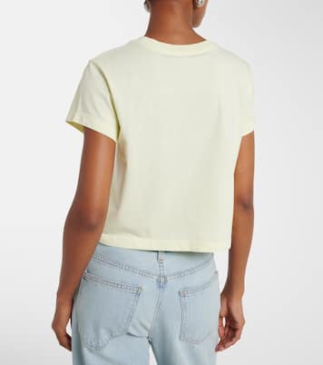 Adine cropped cotton jersey T-shirt | Agolde