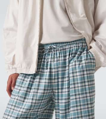 Short en flanelle à carreaux | Acne Studios