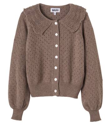 Glow cotton and wool cardigan | Molo