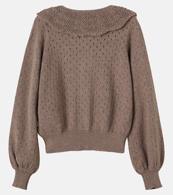 Glow cotton and wool cardigan | Molo