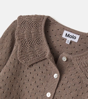 Glow cotton and wool cardigan | Molo