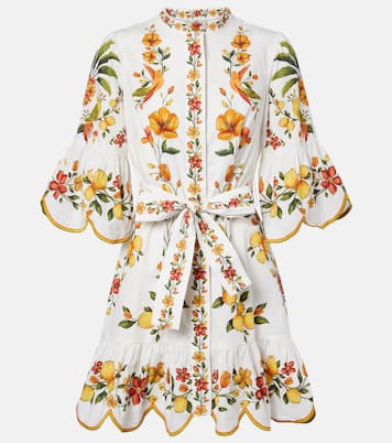 Lemon Bouquet cotton minidress | Farm Rio