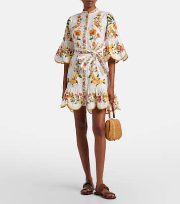Lemon Bouquet cotton minidress | Farm Rio