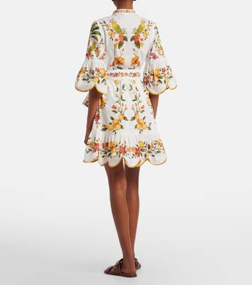 Lemon Bouquet cotton minidress | Farm Rio