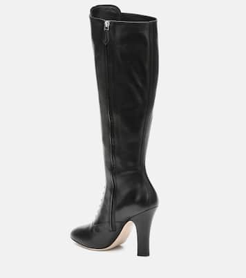 Leather knee-high boots | Miu Miu