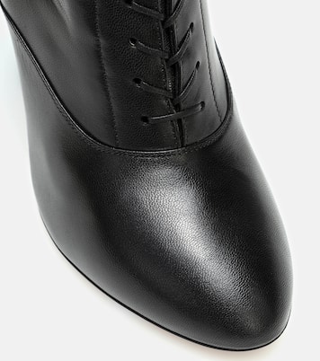 Leather knee-high boots | Miu Miu