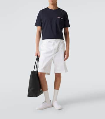 Short-sleeved cotton T-shirt | Thom Browne