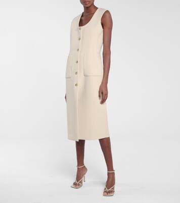 Alicia sleeveless midi dress | Deveaux New York