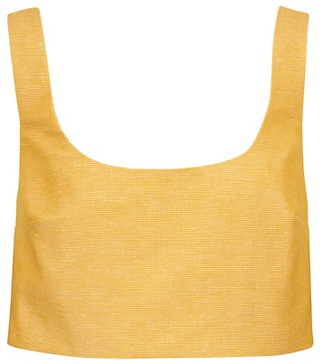 Cropped-Top Joan aus Kaschmir und Leinen | Gabriela Hearst