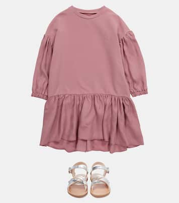 Robe sweat-shirt en jersey de coton stretch | Il Gufo