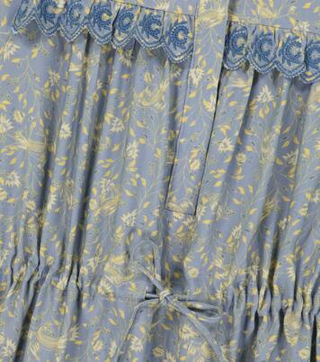 Floral printed long-sleeved dress | Chloé Kids