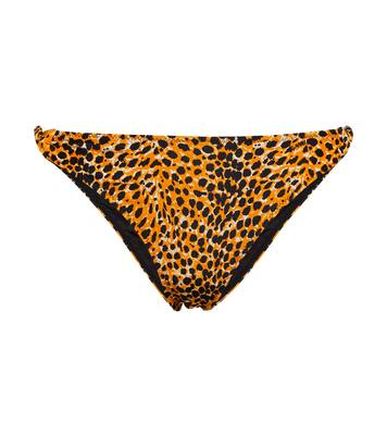 Culotte de bikini à motif léopard | Ganni