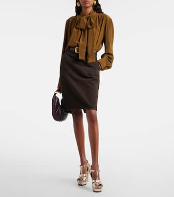 Tribute 135 leather platform sandals | Saint Laurent