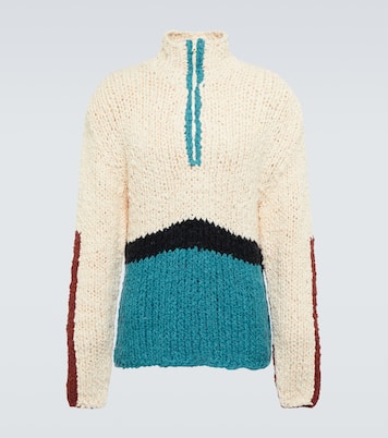 Block N Spiral bouclé sweater | The Elder Statesman