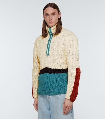 Block N Spiral bouclé sweater | The Elder Statesman