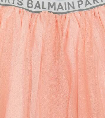 Jupe en tulle à paillettes | Balmain Kids