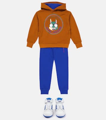 Felpa in cotone con stampa e cappuccio | Marc Jacobs Kids