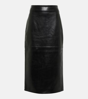 Pencil leather midi skirt | Dodo Bar Or