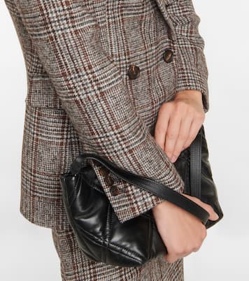 Double-breasted wool-blend blazer | Brunello Cucinelli