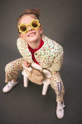 Veste réversible Starling en coton à fleurs | The Animals Observatory