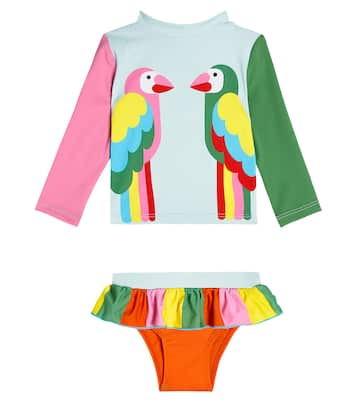 Baby printed rashguard and bikini bottoms | Stella McCartney Kids