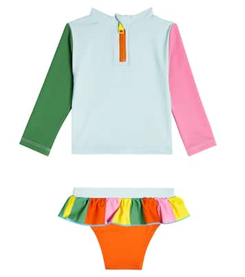 Baby printed rashguard and bikini bottoms | Stella McCartney Kids