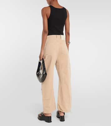 High-Rise-Cargohose aus Denim | Sportmax