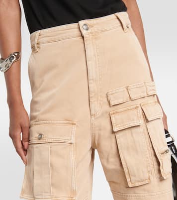 High-Rise-Cargohose aus Denim | Sportmax