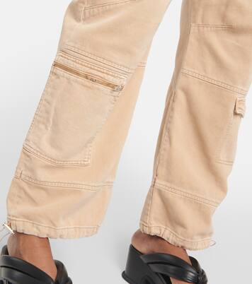 High-Rise-Cargohose aus Denim | Sportmax