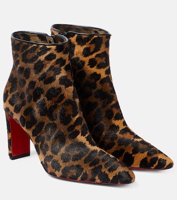 Suprabooty 85 leopard-print ankle boots | Christian Louboutin
