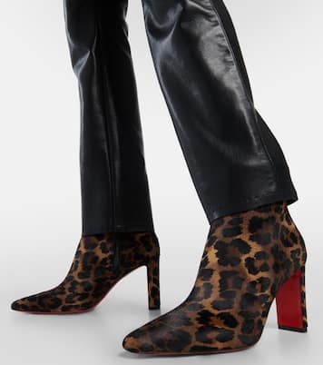 Suprabooty 85 leopard-print ankle boots | Christian Louboutin