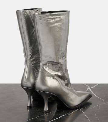 Ankle Boots aus Metallic-Leder | Acne Studios