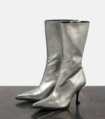 Ankle Boots aus Metallic-Leder | Acne Studios