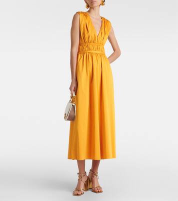 Robe midi Fiona en coton mélangé | Altuzarra