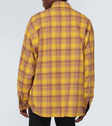 Chemise oversize en coton à carreaux | Balenciaga