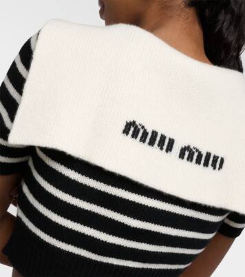 Cropped-Cardigan aus Kaschmir | Miu Miu