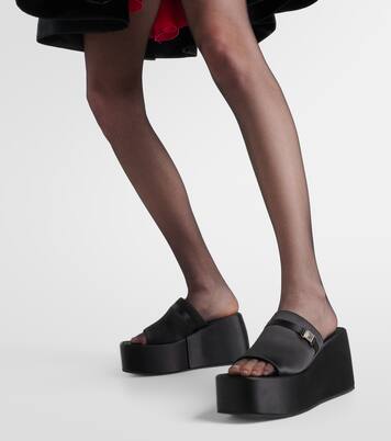 Wedge-Pantoletten Bulla Yelena aus Satin | Nodaleto