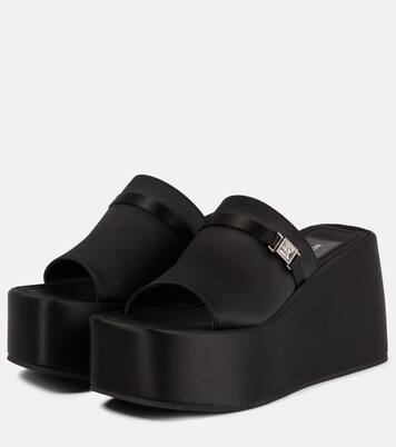 Wedge-Pantoletten Bulla Yelena aus Satin | Nodaleto