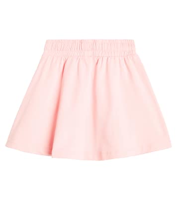 Gonna in misto cotone con logo | Moschino Kids