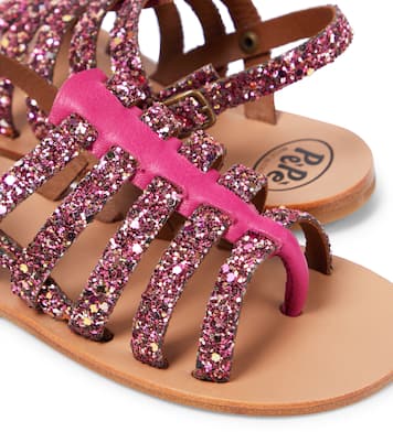 Galassia glitter leather sandals  | PèPè